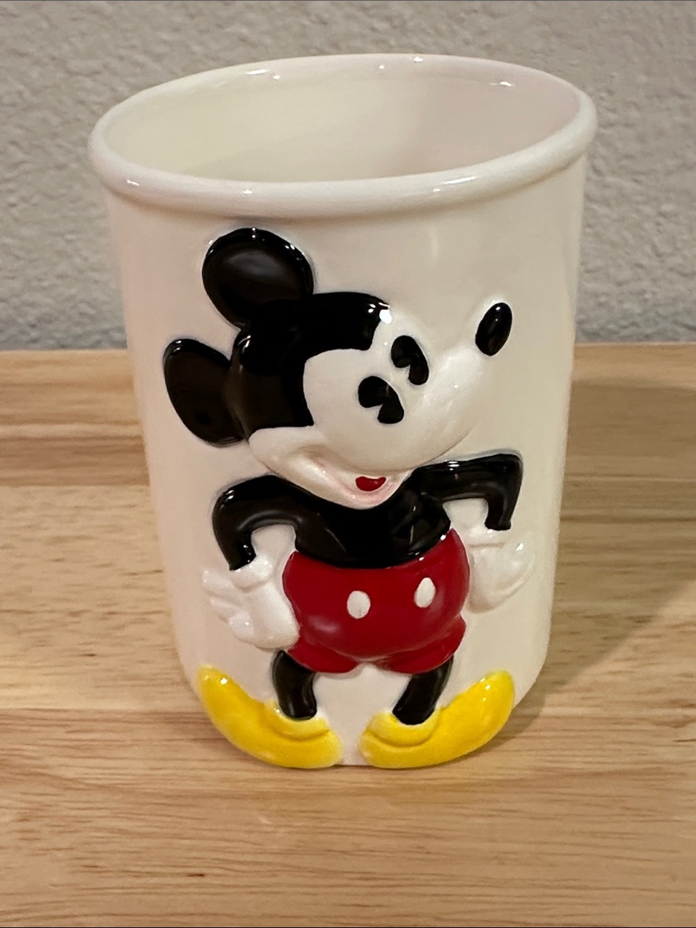 Mickey Mouse Ceramic Vintage Drinking Cup.